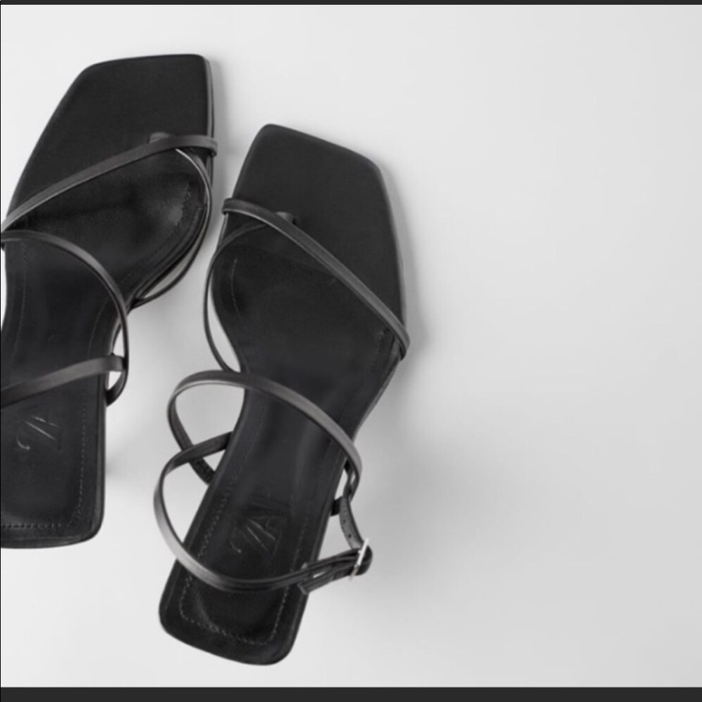 Zara, strappy black sandals